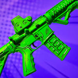 Limited Edition Green Cel-Shaded AR15 Model