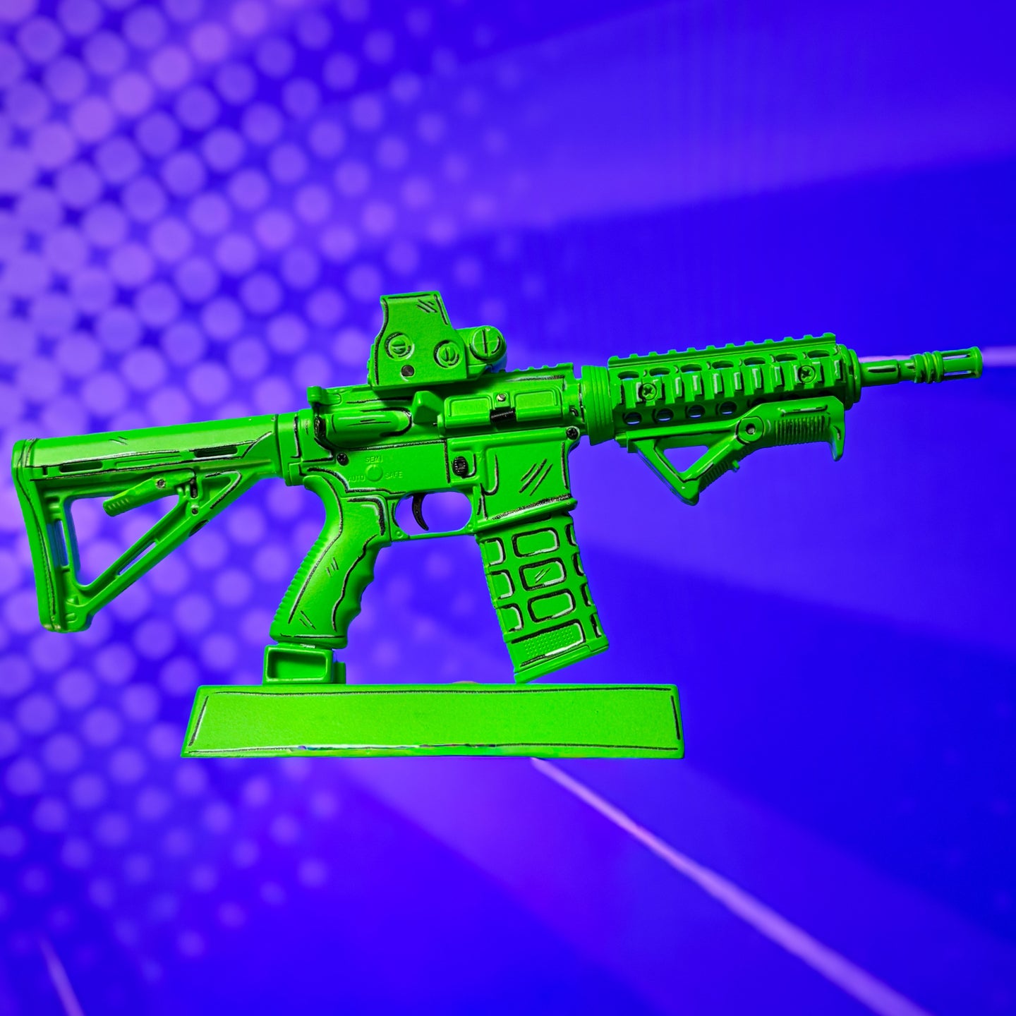 Limited Edition Green Cel-Shaded AR15 Model