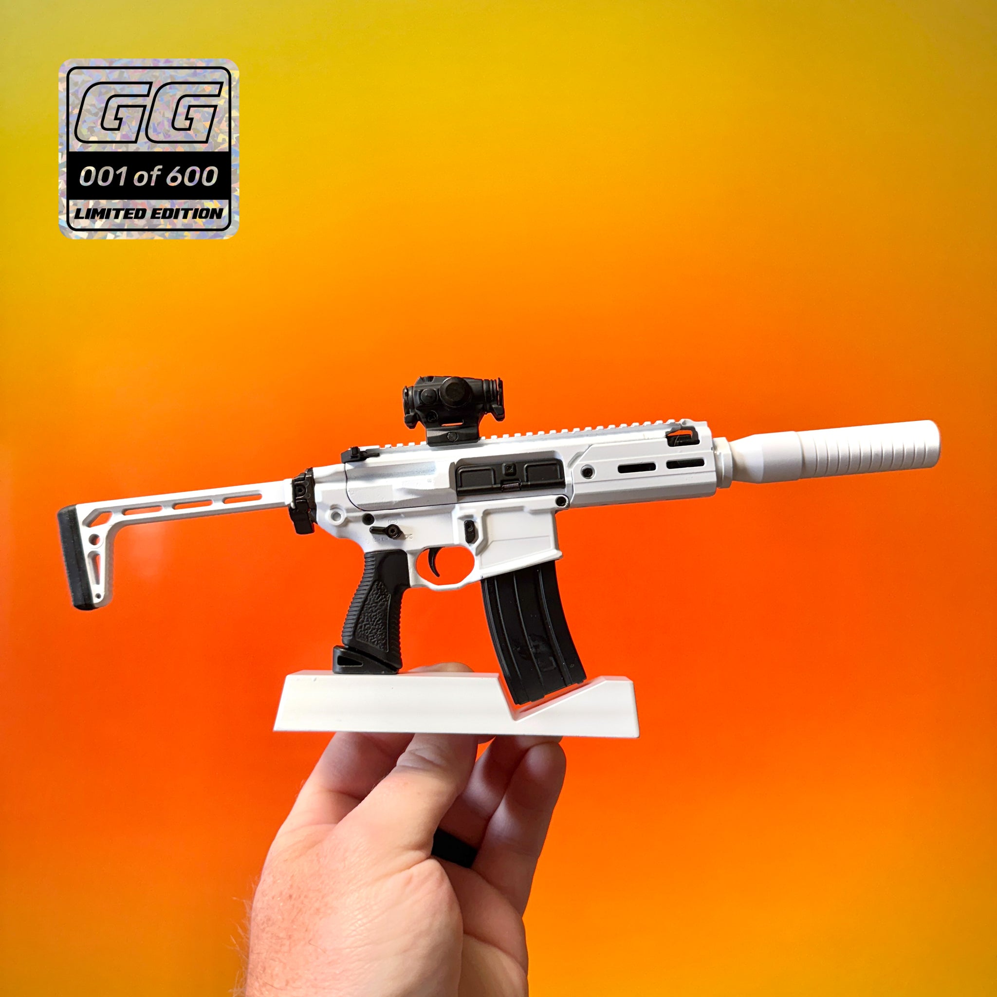 White SIG MCX Scale Model Limited Edition