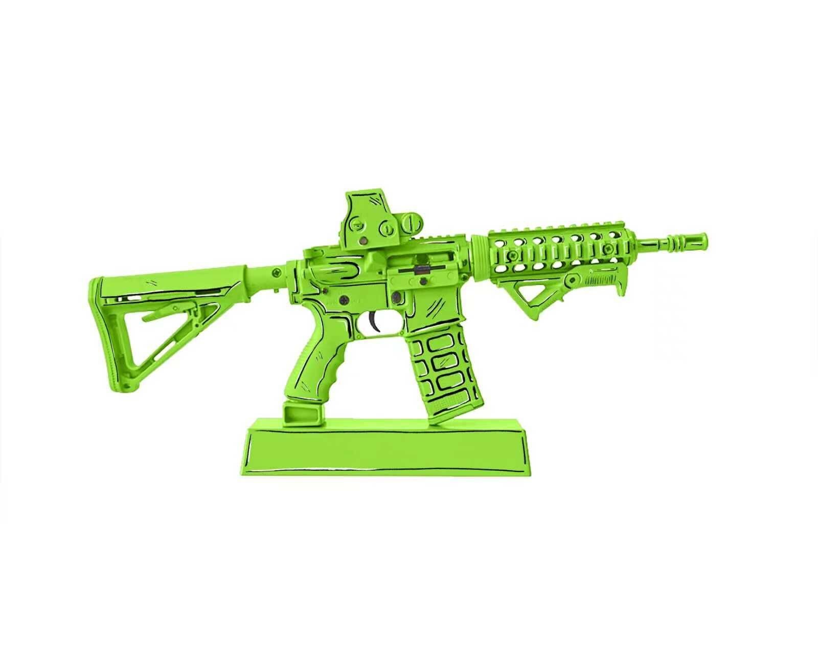 Limited Edition Green Cel-Shaded AR15 Model