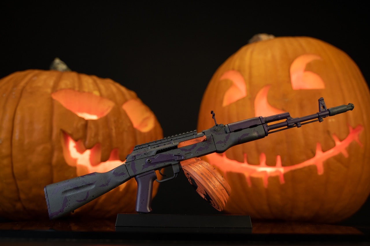 Mini AK 47 1:3 Scale Model - RARE HALLOWEEN EDITION